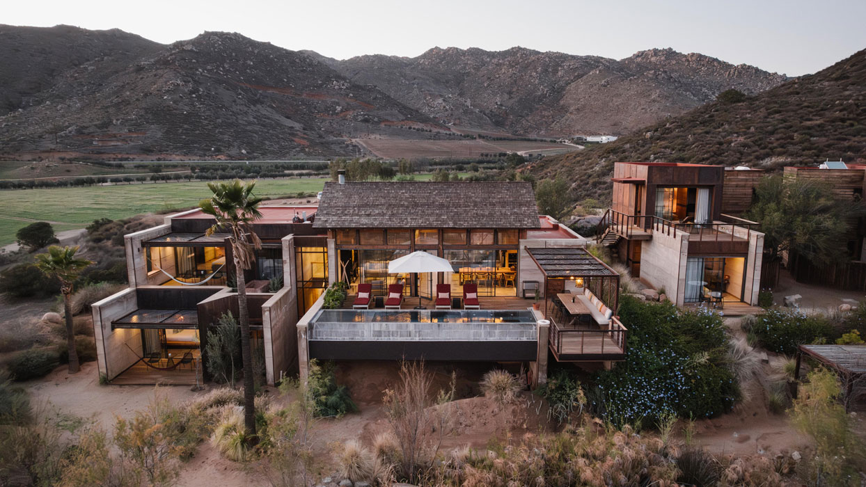 Design-forward villa exterior